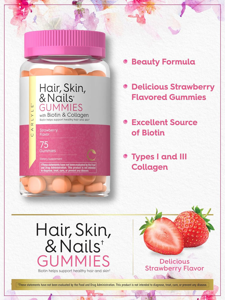 Cheveux, Peau & Ongles | 75 Gummies