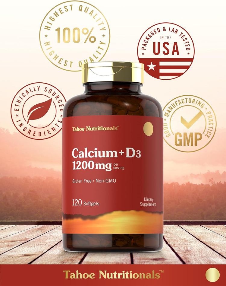 Calcio con Vitamina D | 120 Capsule Molli