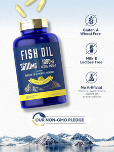 Fish Oil 3600mg with Omega-3 1080mg | 120 Softgels
