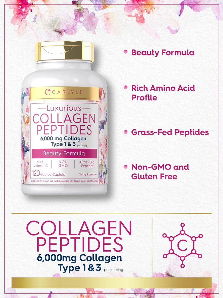 Collagen Peptides with Vitamin C | 120 Caplets