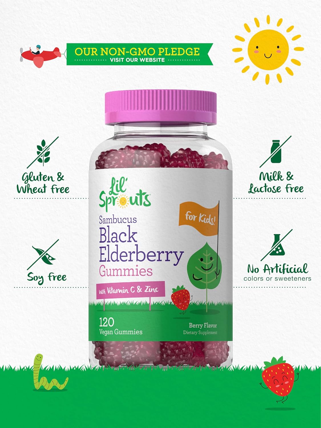 Elderberry Complex for Kids | 120 Gummies