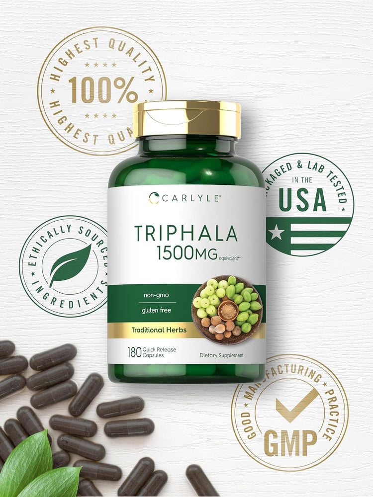 Triphala 1500mg | 180 Capsules