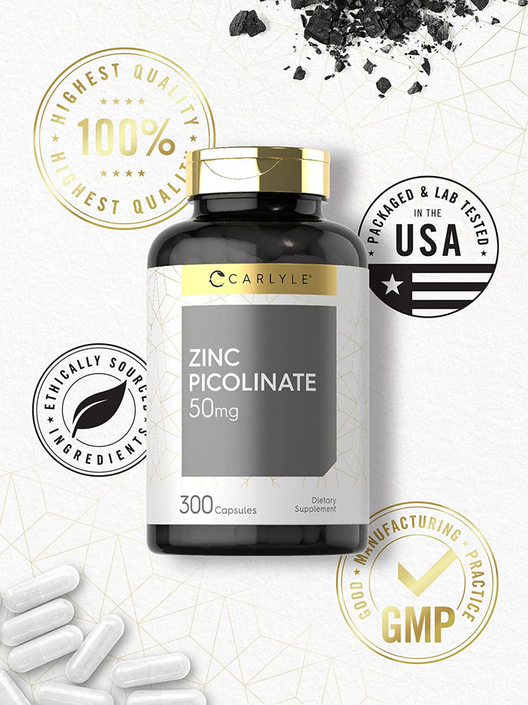 Zinco Picolinato 50mg | 300 Capsule