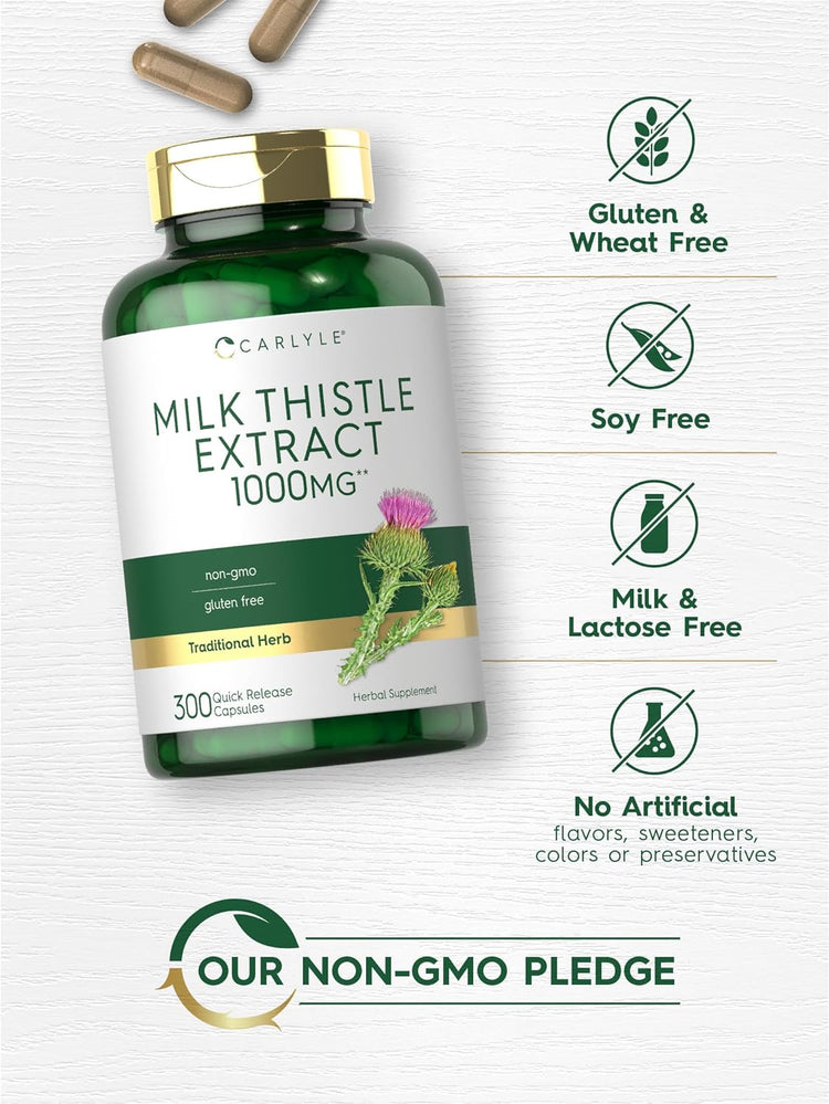 Milk Thistle Extract 1000mg | 300 Capsules