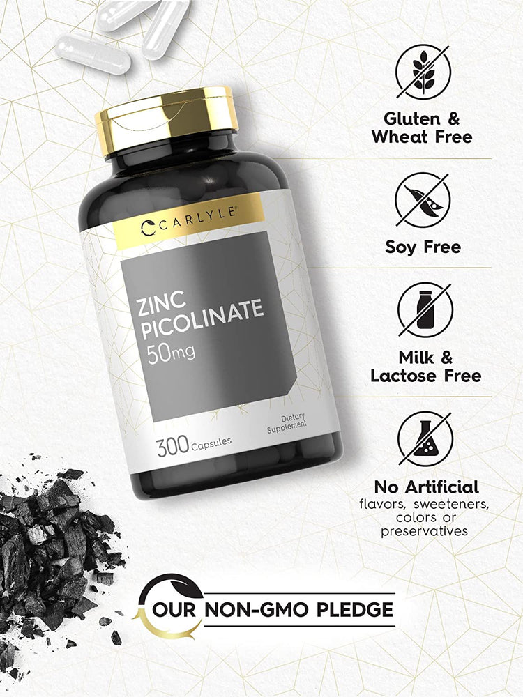 Zinc Picolinate 50mg | 300 Gélules