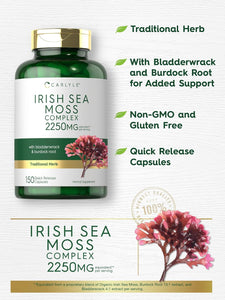 Irish Sea Moss 2250mg | 150 Capsules