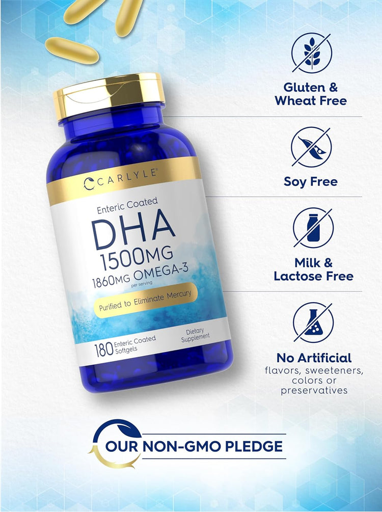 DHA 1500 mg par portion | 180 gélules