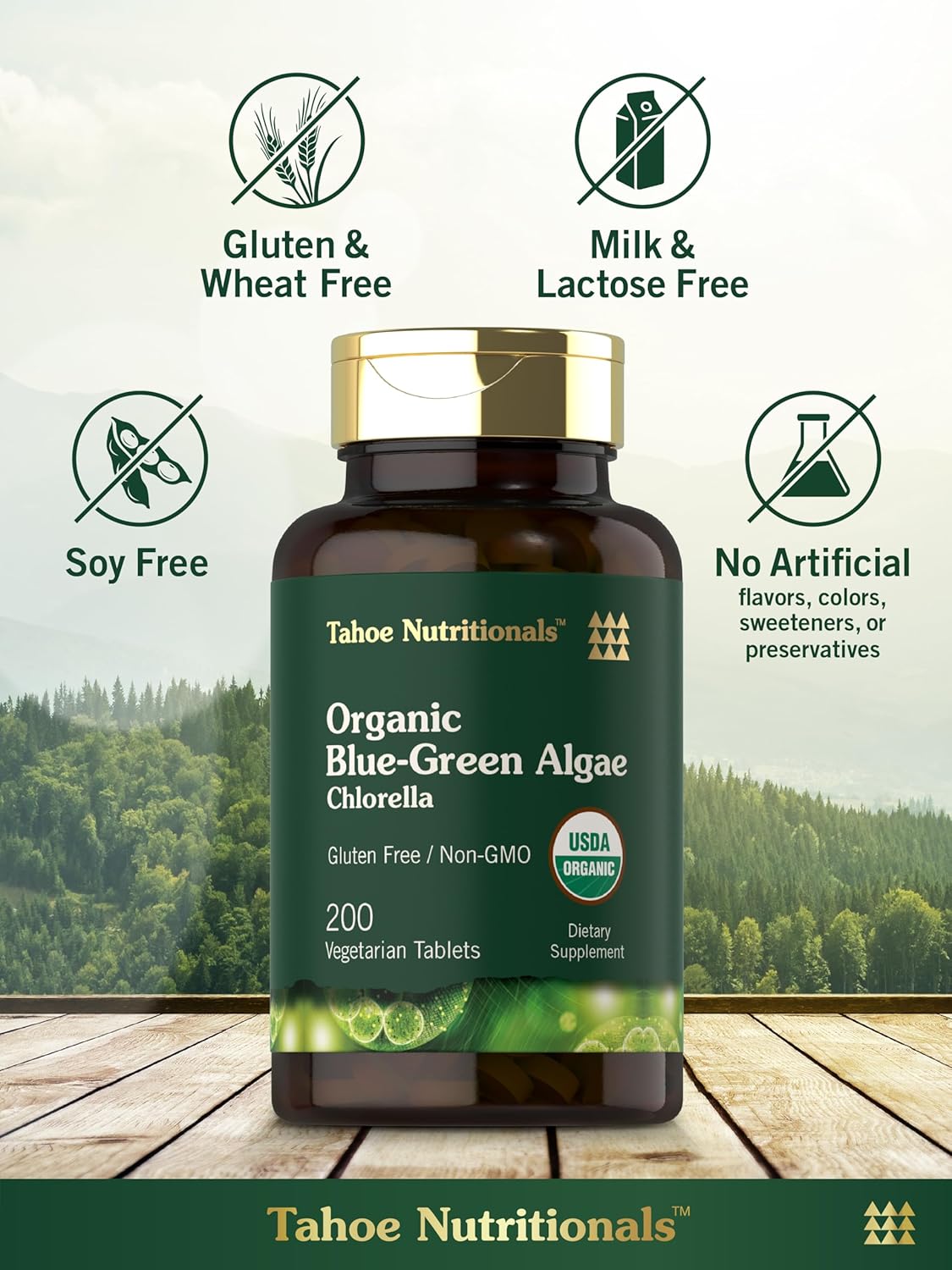 Blue Green Algae 500mg | 200 Capsules