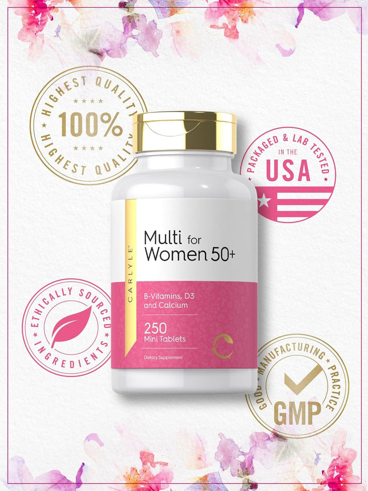 Multivitaminico per Donne 50+ | 250 Mini Compresse