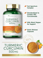 Load image into Gallery viewer, Turmeric Curcumin with Bioperine 500mg | 180 Capsules
