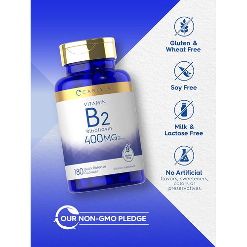 View 13 Vitamin B-2 400mg per serving | 180 Capsules