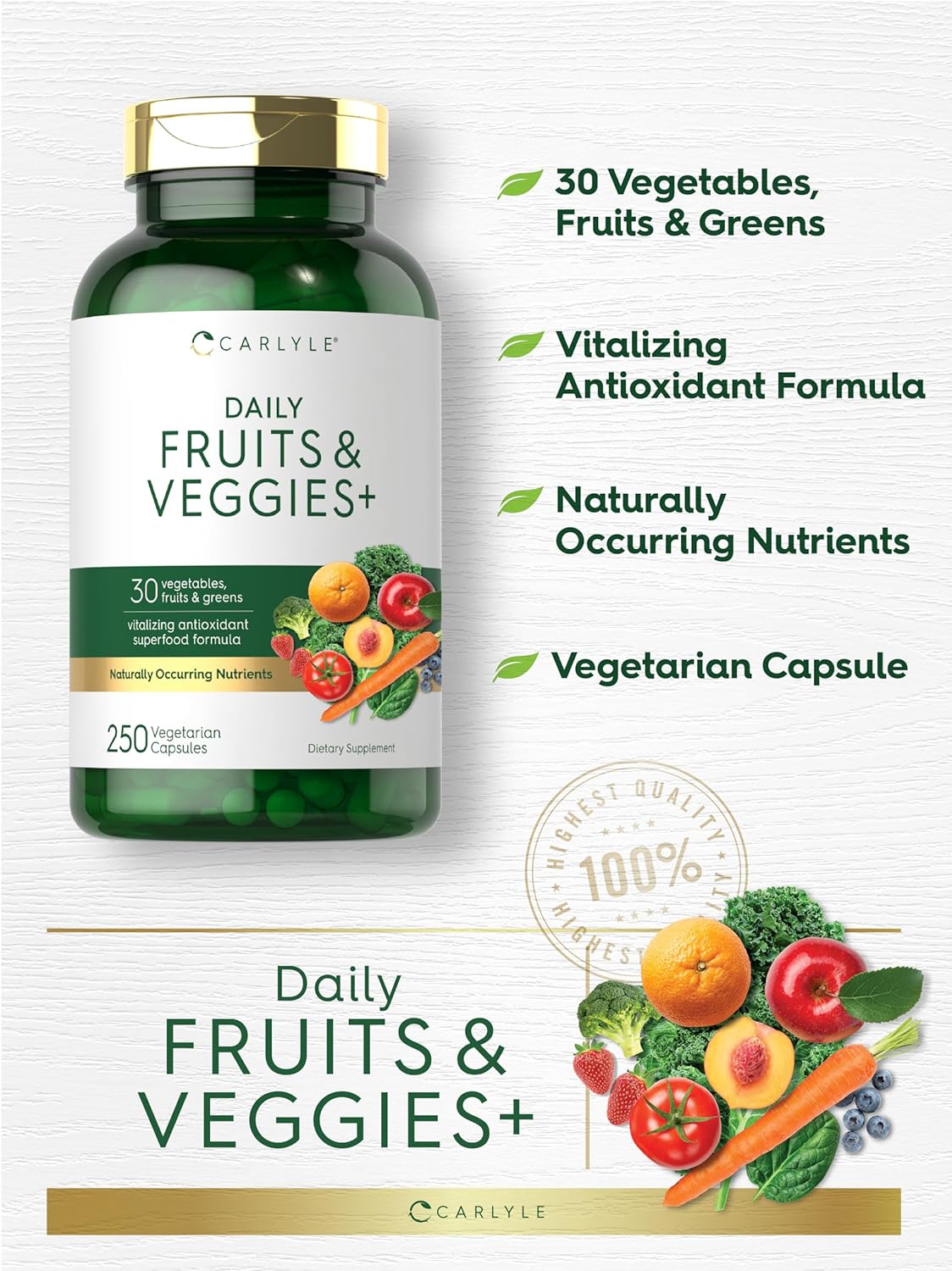 Fruits & Veggies | 250 Capsules