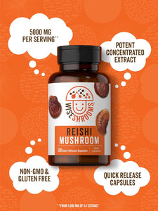 Reishi Mushroom 5000mg | 120 Capsules