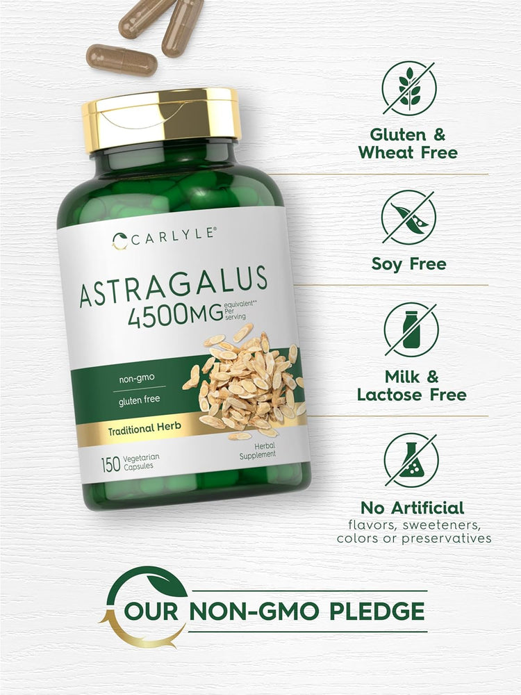 Radice di Astragalo 4500mg per porzione | 150 Capsule