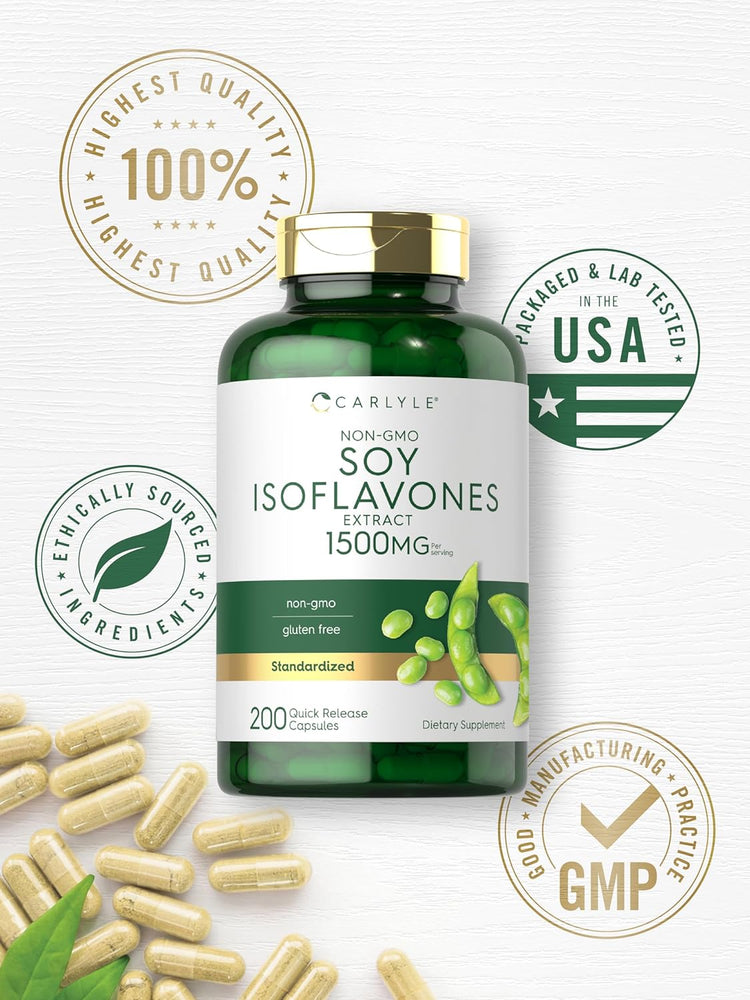 Isoflavoni di Soia 1500mg per porzione | 200 Capsule