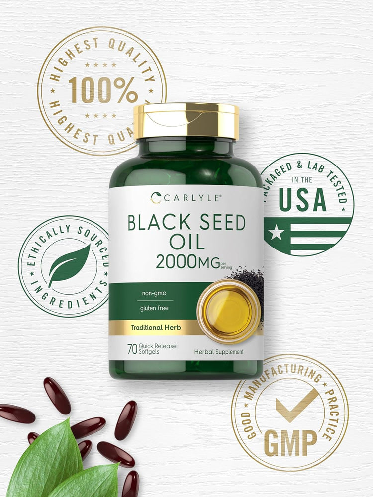 Black Seed Oil 2000mg per serving | 70 Softgels