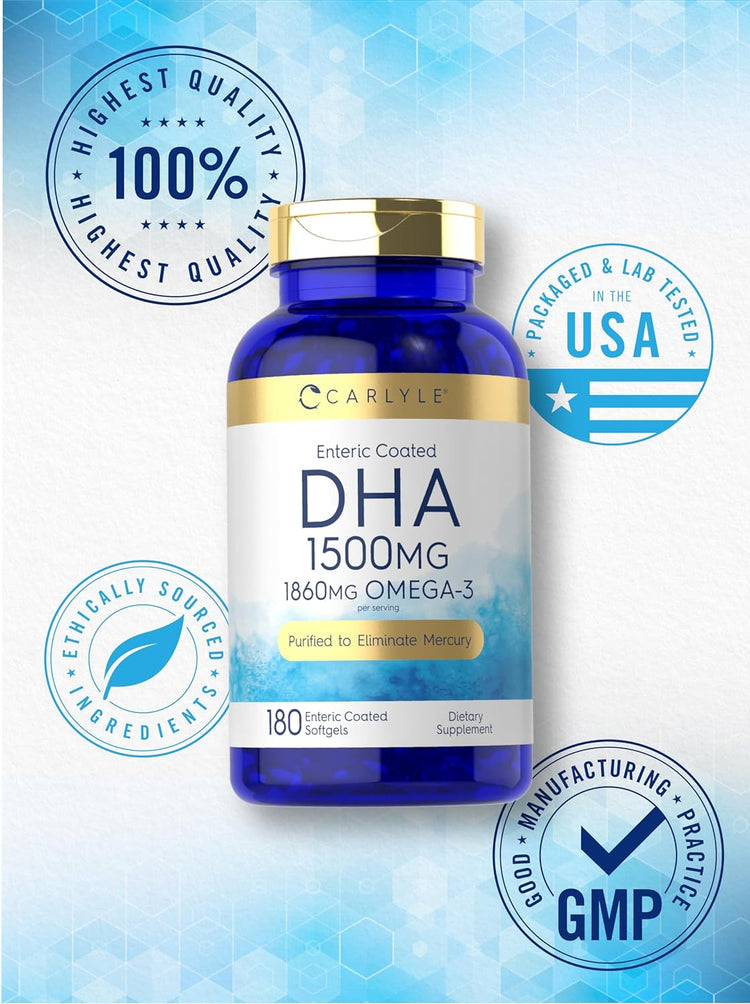 DHA 1500 mg par portion | 180 gélules