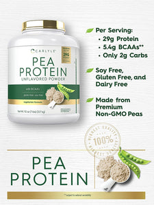 Pea Protein Powder  29g Protein | Unflavored | 7lbs