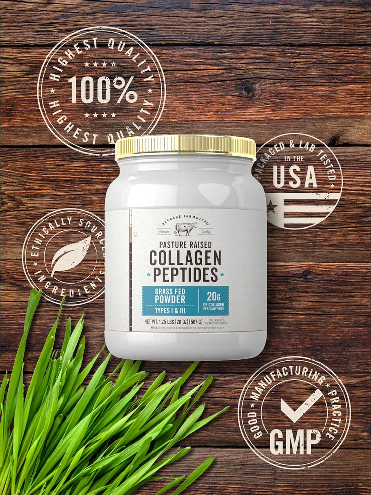 Collagen Peptides Pasture Raised | 20oz Powder