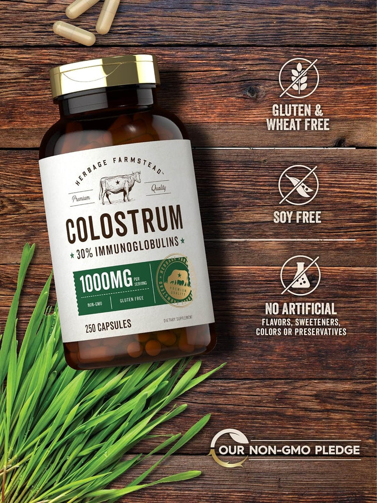 Colostrum 1000mg par portion | 250 Capsules