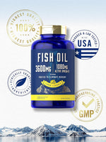 Load image into Gallery viewer, Fish Oil 3600mg with Omega-3 1080mg | 120 Softgels
