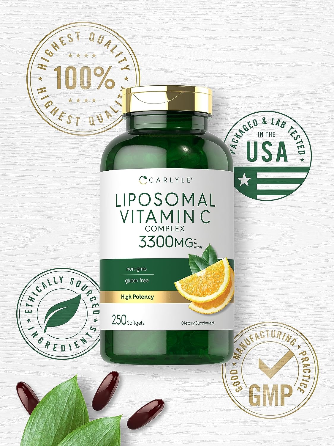 Liposomal Vitamin C 3300mg | 250 Softgels