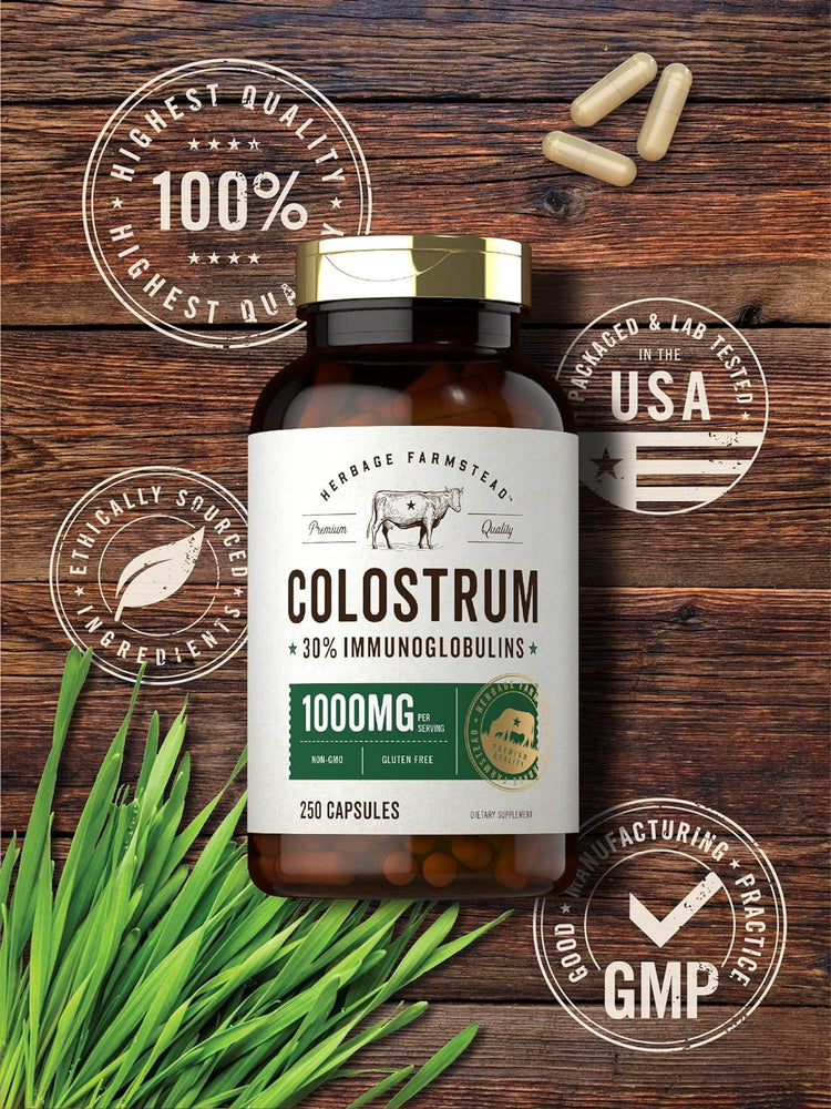 Colostrum 1000mg per serving | 250 Capsules