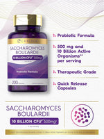 Load image into Gallery viewer, Probiotic Saccharomyces Boulardii 10 Billion CFUs | 200 Capsules
