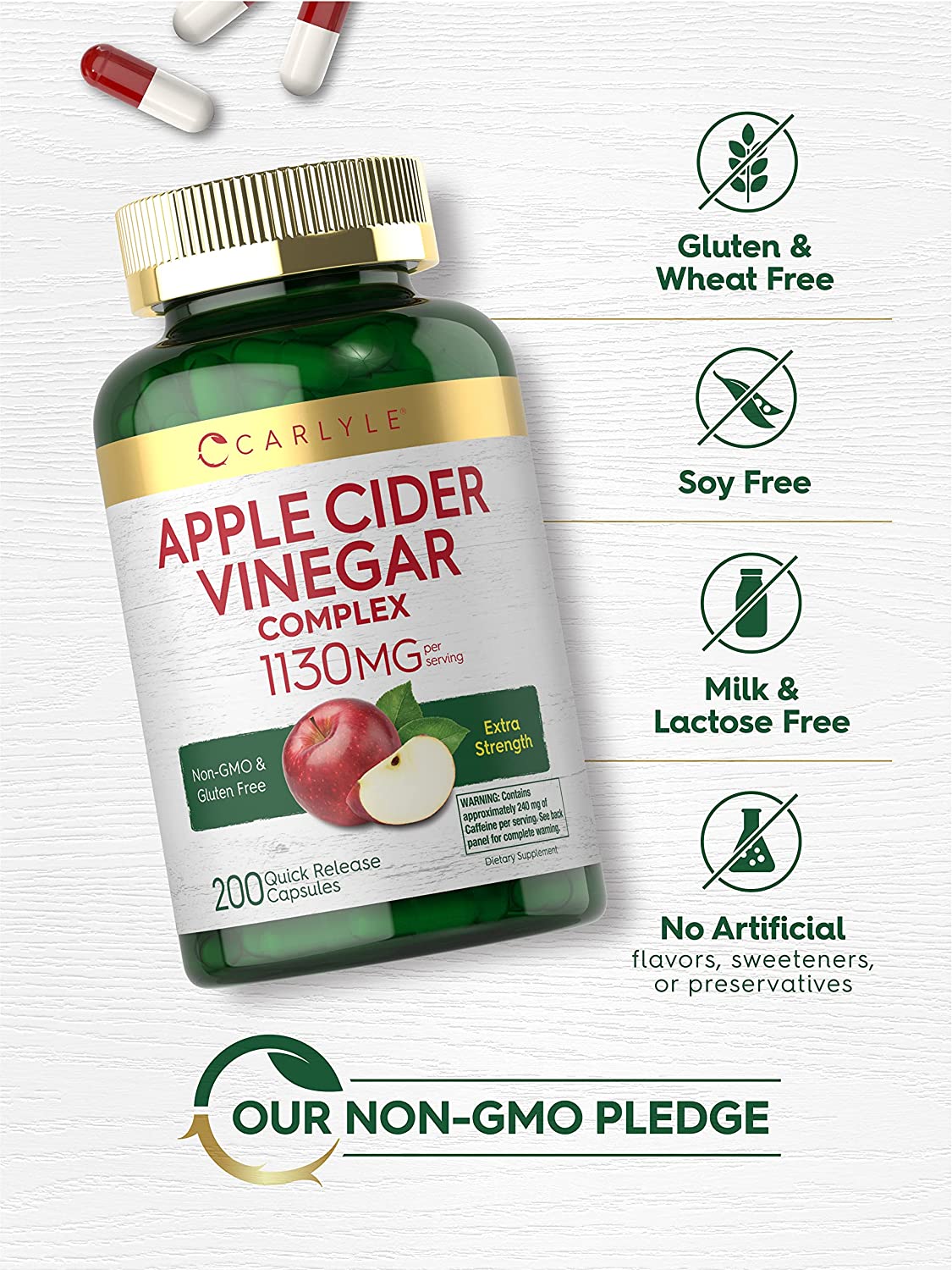 Apple Cider Vinegar | 200 Capsules