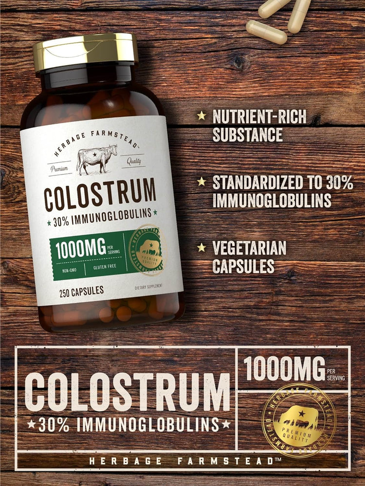 Colostrum 1000mg par portion | 250 Capsules