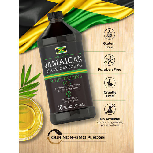 View 8 Bottle with icons indicating Gluten Free, Paraben Free, Cruelty Free, No Artificial colors, fragrances, preservatives, and Our Non-GMO Pledge.
