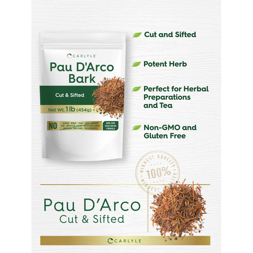 View 6 graphic stating Cut and Sifted, Potent Herb, Perfect for Herbal Preparations and Tea, Non-GMO and Gluten Free, 100% Highest Quality