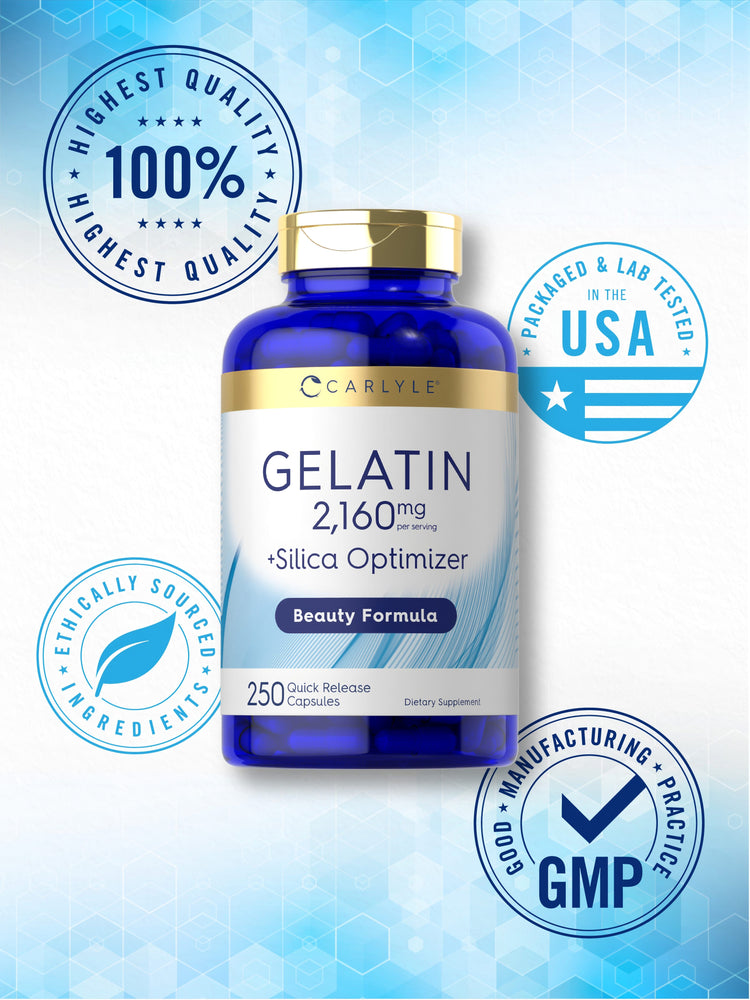 Graphic stating Highest Quality 100%, Packaged & Lab Tested USA, Ethically Sourced Ingredients, Good Manufacturing Practice GMP.