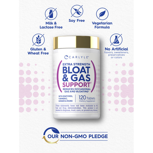 View 9 icons indicating Milk & Lactose Free, Soy Free, Vegetarian Formula, Gluten & Wheat Free, No Artificial flavors, sweeteners, preservatives or colors, and Our Non-GMO Pledge