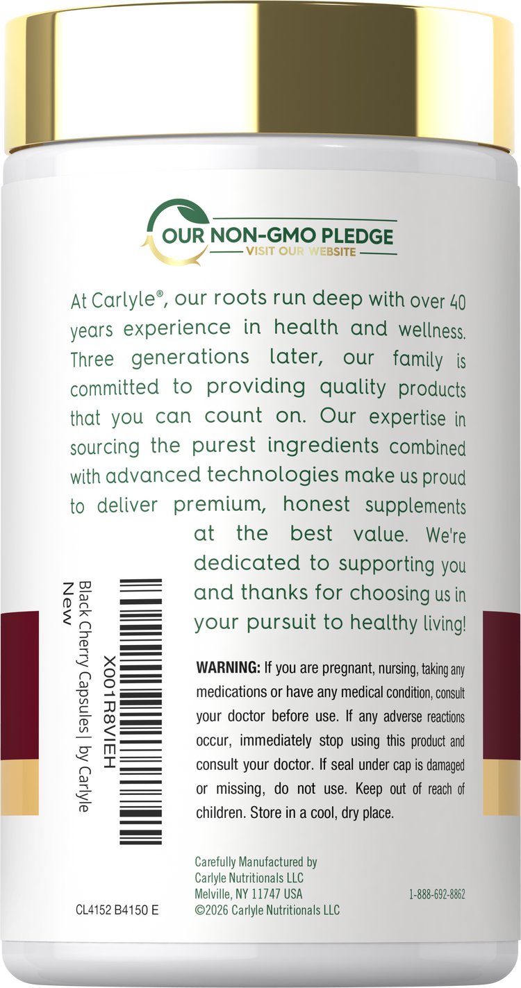 Back bottle label showing Our Non-GMO Pledge, Piping Rock quality statement, barcode, warning, and company information.
