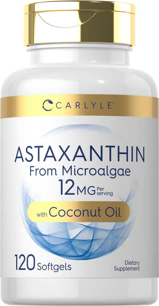 Astaxanthine 12mg par portion avec Huile de Coco | 120 Gélules