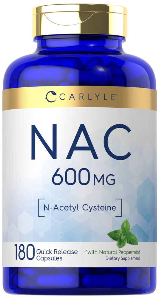 NAC N-Acetil Cisteína 600mg | 180 Cápsulas