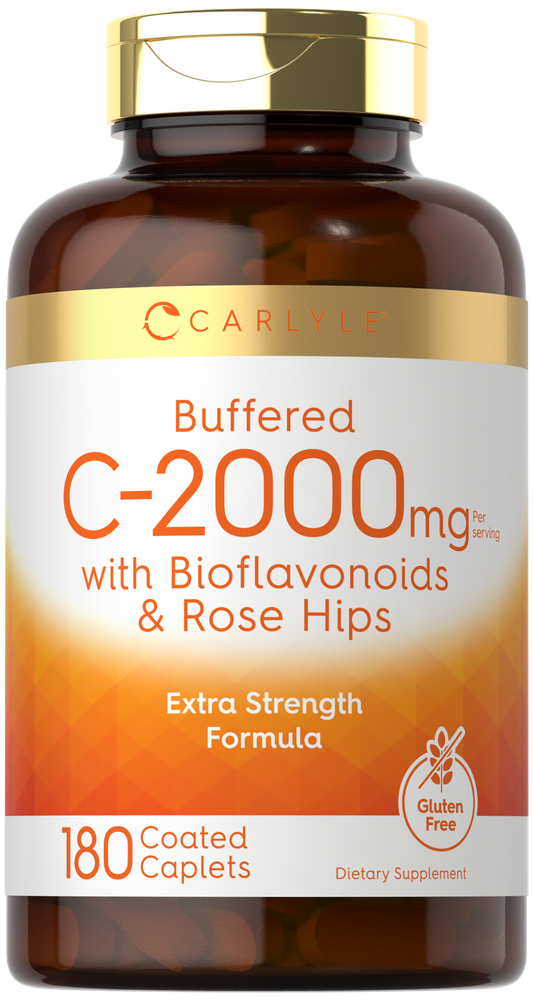 Vitamin C Buffered 2000mg per serving | 180 Caplets
