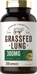 Grass Fed Lung 300mg | 250 Capsules