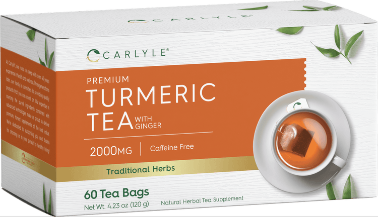 Bolsas de Té de Cúrcuma con Jengibre | 60 Bolsas de Té