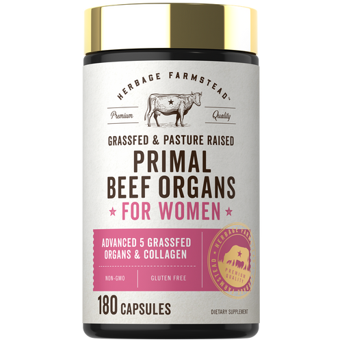 View 1 Grassfed Beef Organ Supplement for Women | 180 Capsules