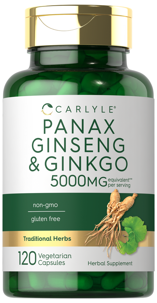 Panax Ginseng & Ginkgo Biloba 5000mg | 120 Capsules