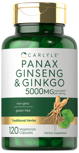 Panax Ginseng & Ginkgo Biloba 5000mg | 120 Capsules