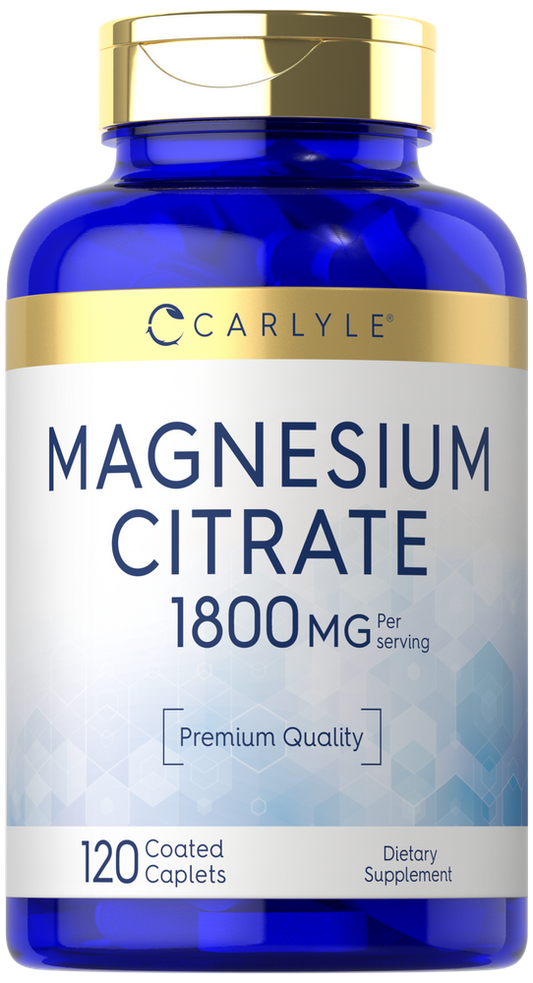 Magnesium Citrate 1,800mg per serving | 120 Caplets