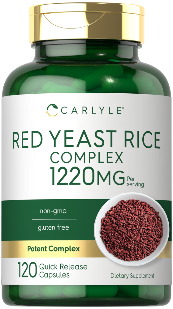 Red Yeast Rice with Policosanol 1220mg per serving | 120 Capsules