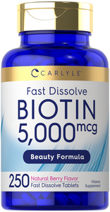 Biotin 5000mcg | 250 Fast Dissolve Tablets