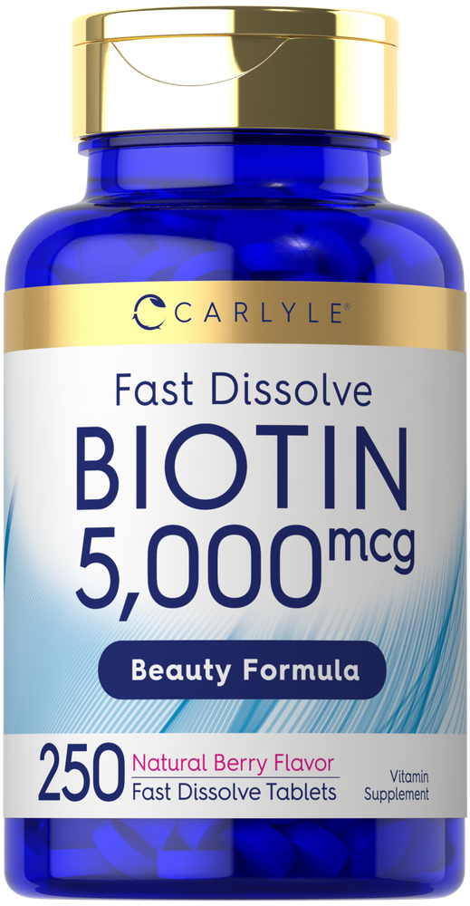 Biotin 5000mcg | 250 Tabletten zum schnellen Auflösen