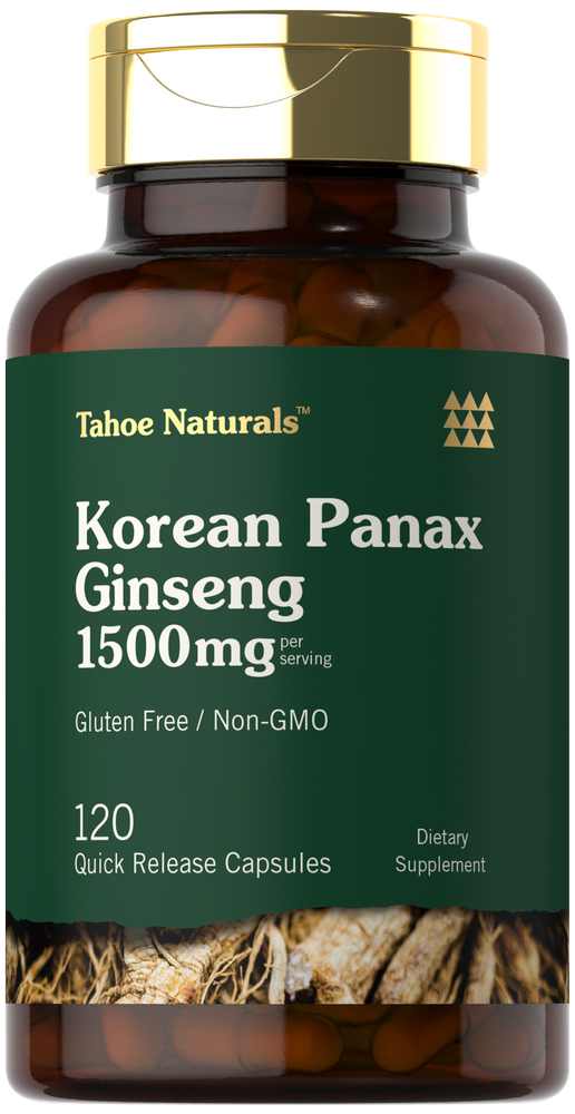 Koreanischer Panax Ginseng 1500mg pro Portion | 120 Kapseln