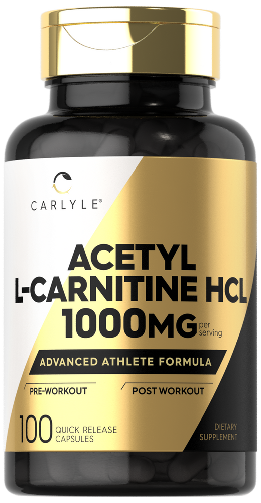 Acetyl L-Carnitine HCL 1000mg par portion | 100 Capsules