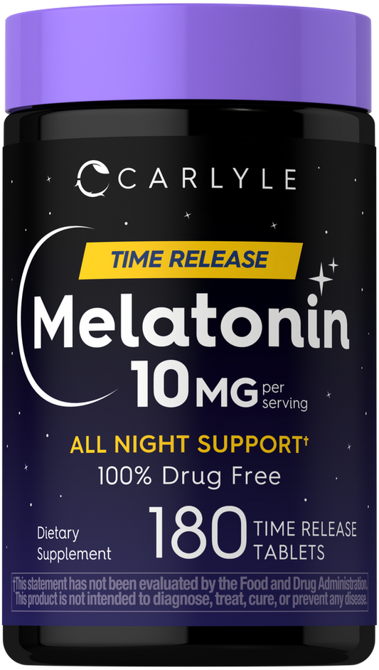Mélatonine 10 mg | 180 Comprimés à Libération Prolongée